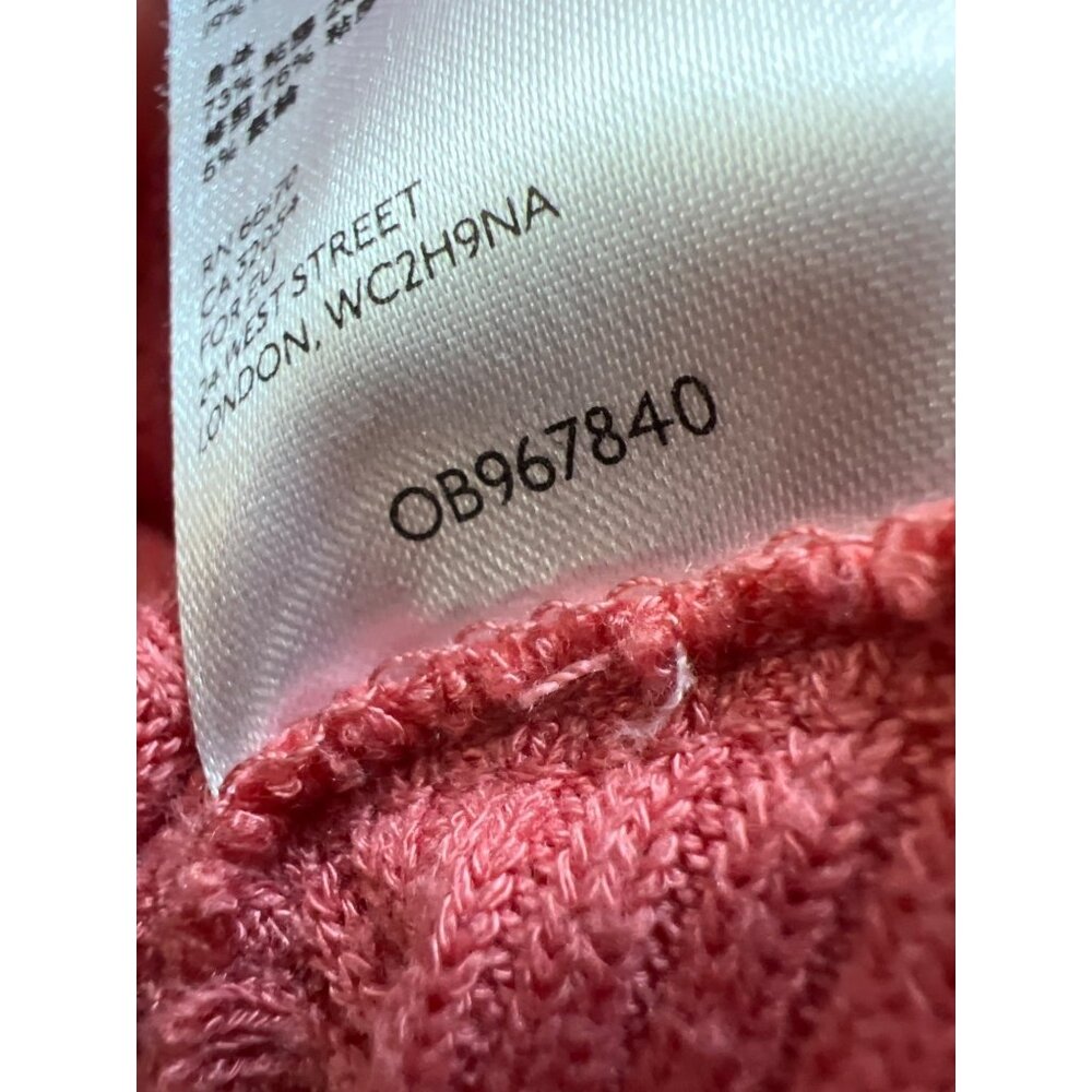 We the Free People Santa Clara Thermal Waffle Knit Oversized Top Prairie Rose - Picture 3 of 6